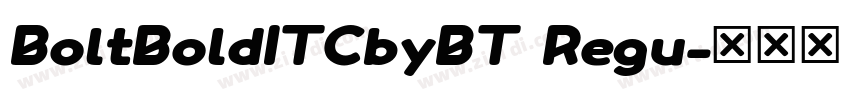 BoltBoldITCbyBT Regu字体转换